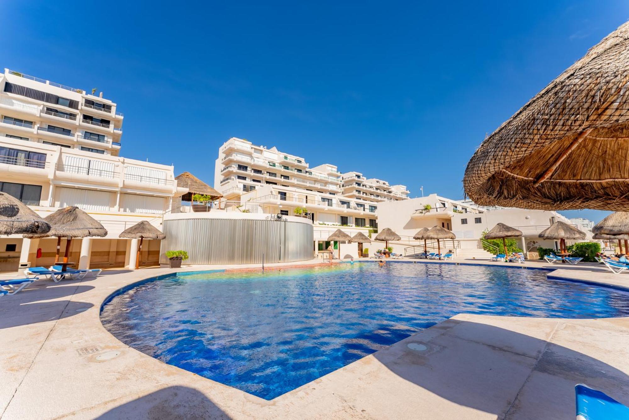 Amazing Caribbean Ocean View At Villas Marlin In 칸쿤 외부 사진
