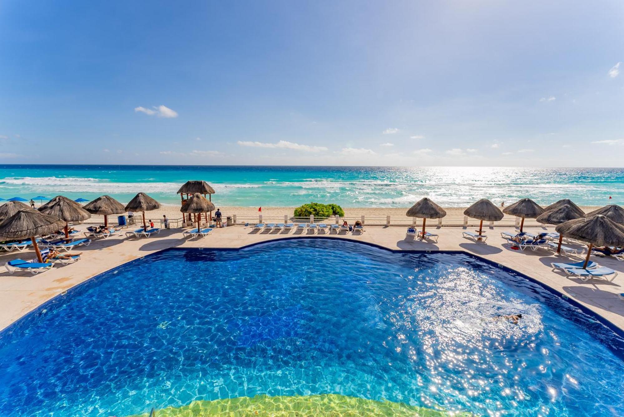 Amazing Caribbean Ocean View At Villas Marlin In 칸쿤 외부 사진